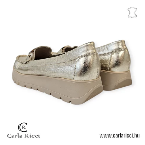 Carla Ricci 10141 arany mokaszin