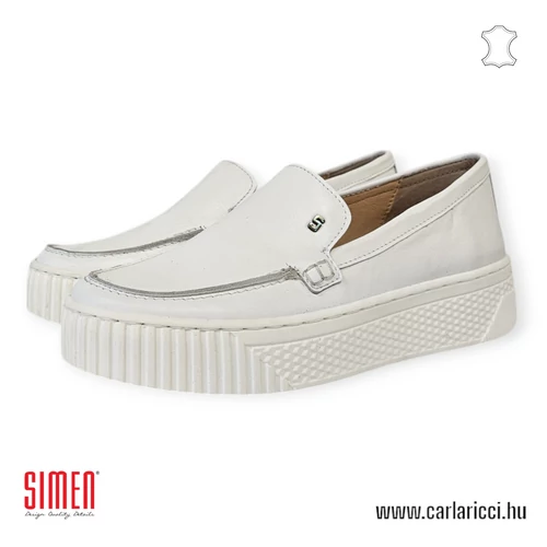 Simen 6843A fehér slipon