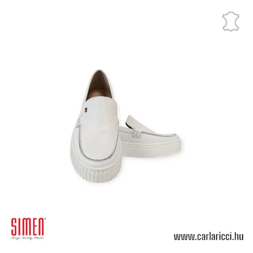 Simen 6843A fehér slipon
