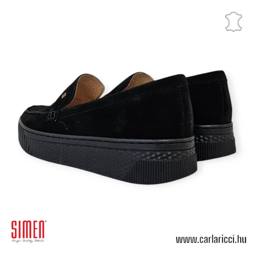Simen 6843A fekete slipon